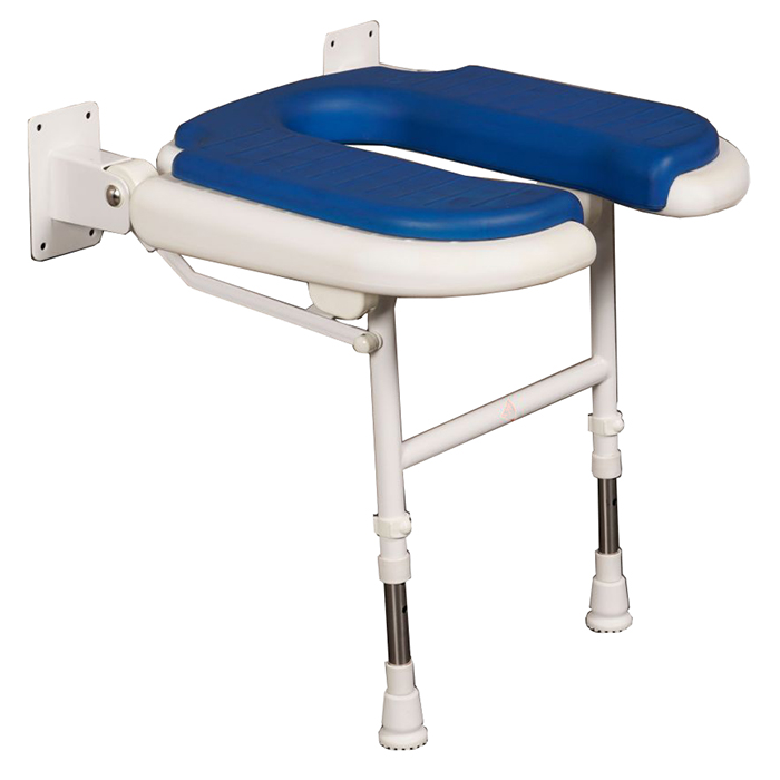 Commode Folding Shower Seat with legs